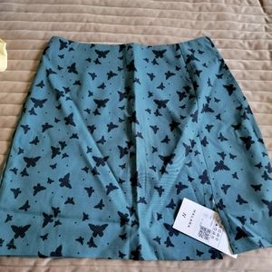 Hahaha Dark Mint Green Butterfly skirt